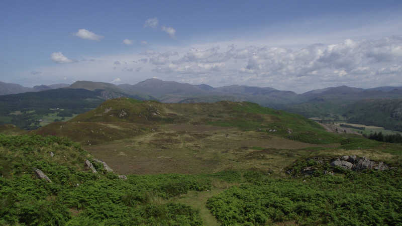 The view east from Muncaster Fell 