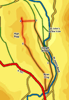Map Higg Rigg and St John's in the Vale