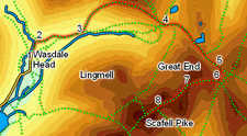 Map for Scafell Pike